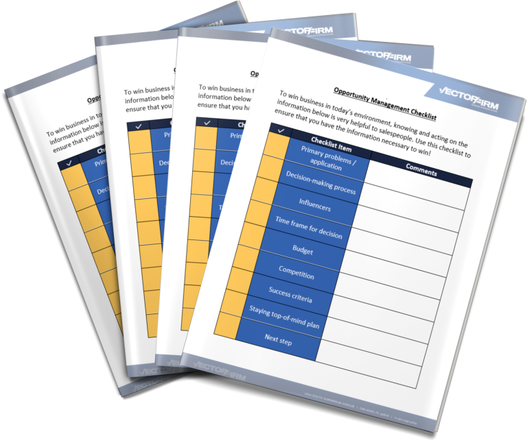 opportunity management checklist