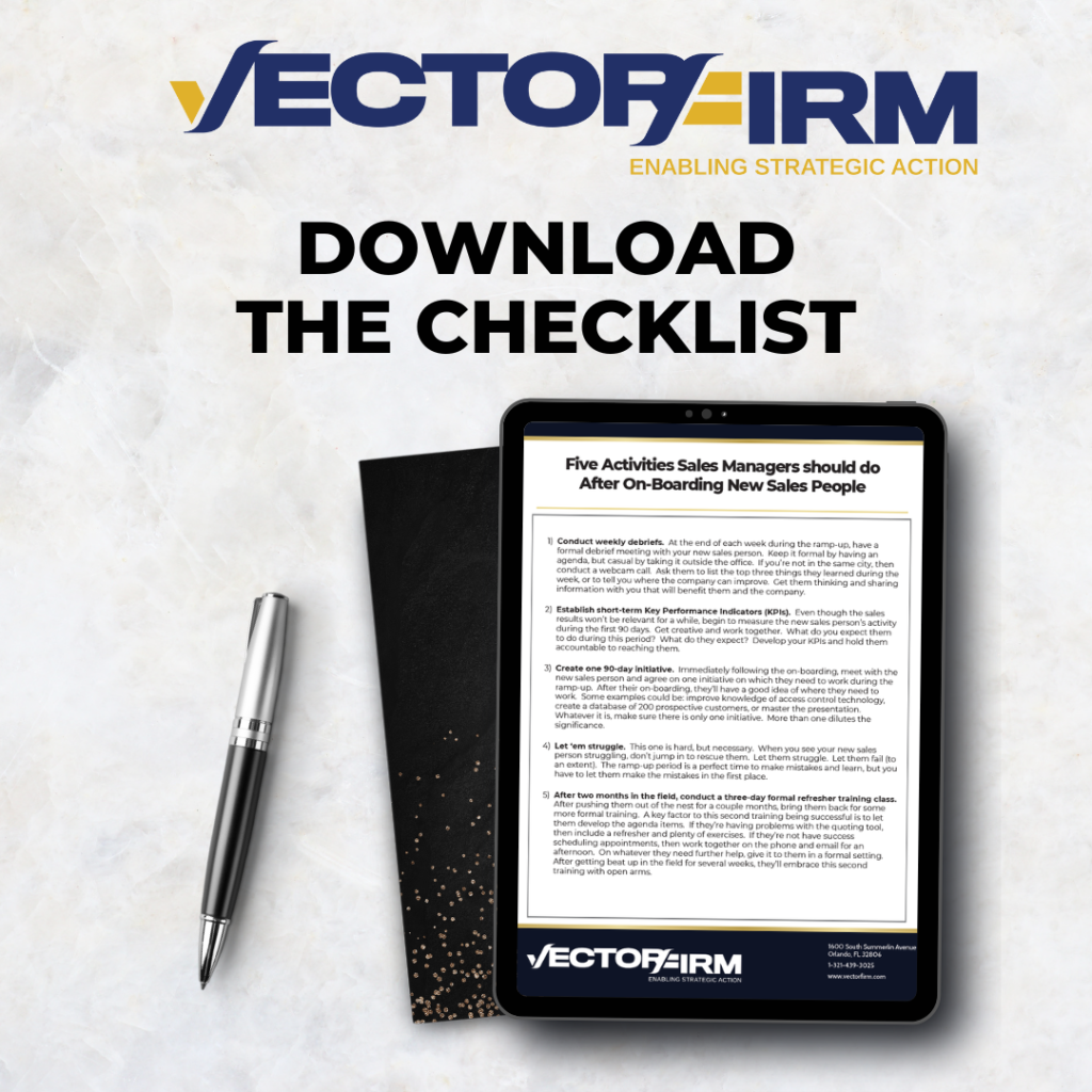 sales activities checklist